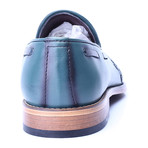 Woven Toe Tassel Loafer // Green (Euro: 44)