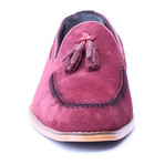 Stitched Tassel Loafer // Bordeaux Suede (Euro: 39)