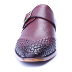 Woven Toe Single Monk // Bordeaux (Euro: 42)