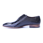 Mixed Texture Oxford // Black (Euro: 39)