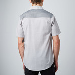 Intermix Woven Short-Sleeve Shirt // Grey (2XL)