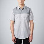 Intermix Woven Short-Sleeve Shirt // Grey (2XL)