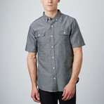 Wildcat Woven Short-Sleeve Shirt // Black (S)