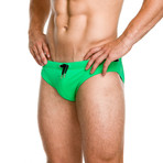 Dash Swim Brief // Green (S)