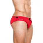 Dash Swim Brief // Red (S)