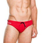 Dash Swim Brief // Red (S)