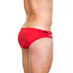 Dash Swim Brief // Red (XL)