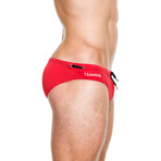 Dash Swim Brief // Red (S)