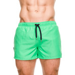 Grid Swim Short // Green (XL)