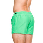 Grid Swim Short // Green (XL)