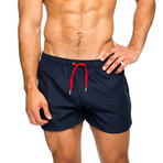 Grid Swim Short // Navy (L)