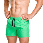 Grid Swim Short // Green (XL)