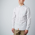 Truman Button-Up // Gray + Navy Check (2XL)