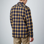 Truman Workshirt // Navy + Gold + Red (S)