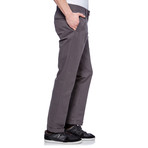 Slim Fit Cuffed Trouser // Lead (36WX30L)