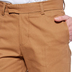 Slim Fit Cuffed Trouser // Camel (32WX30L)