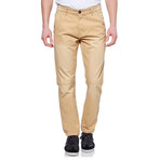 Slim Fit Seamed Chino // Camel (38WX30L)