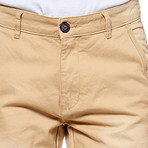 Slim Fit Seamed Chino // Camel (32WX30L)
