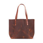 Avery Leather Tote (Black)
