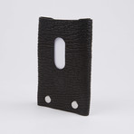 Frontier Shark Skin Wallet // Black