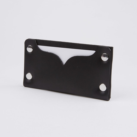 Riveted Leather Card Holder 1.0 // Black