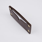 Riveted Leather Card Holder 1.0 // Brown