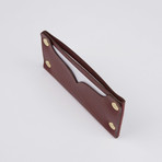 Riveted Leather Card Holder 1.0 // Red