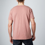 Raw Pocket Crewneck Shirt // Mauve Pigment (S)