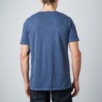 Raw Pocket Crewneck Shirt // Navy Pigment (L)