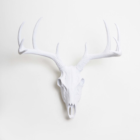 The Faux Deer Skull (White)