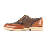 Conca Colorblock Wingtip Derby // Tan (Euro: 43)
