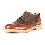 Conca Colorblock Wingtip Derby // Tan (Euro: 43)