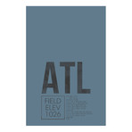 Atlanta (Hartsfield-Jackson) (18"W x 26"H x 0.75"D)