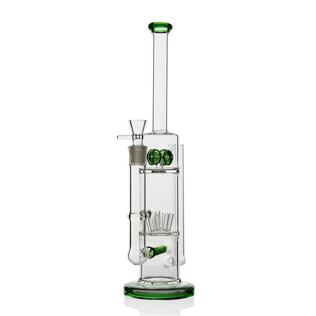 Inline to Sprinkler to Cross Perc Recycler Water Pipe (Green)