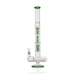 Inline to Triple Stacked Tree Perc Water Pipe (Blue)