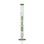 Inline to Triple Stacked Tree Perc Water Pipe (Blue)