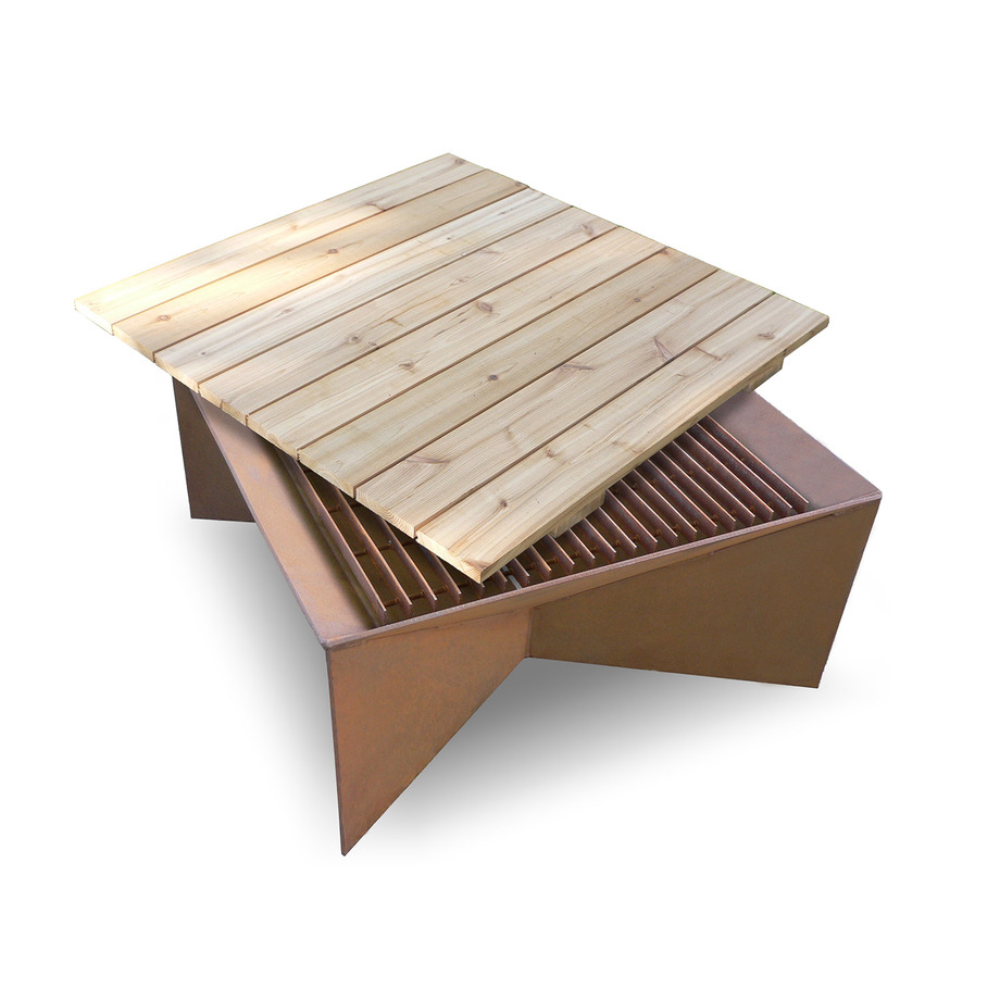 plodes® studio Geometric Outdoor Fire Pits Touch of Modern