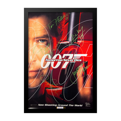Tomorrow Never Dies // Cast Signed Poster