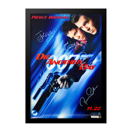 Die Another Day // Cast Signed Poster