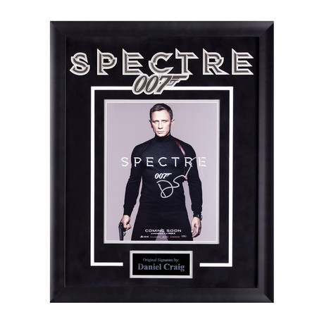 Signed + Framed Artist Series // Spectre // Daniel Craig IV