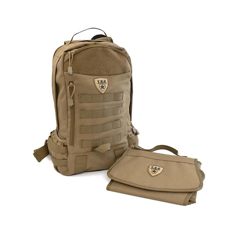 TBG DayPack 2.0 + Changing Mat (Coyote Brown)