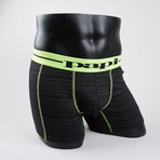 In Training Boxer Brief // Black + Green (M)