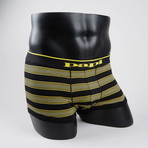 Stripe + Solid Brazilian Trunk // Black + Yellow + Black // Pack of 3 (XL)