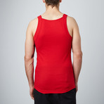 Square Neck Tank // Black + Royal + Red // Pack of 3 (M)