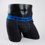 In Training Boxer Brief // Black + Blue (L)