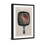 Sizzling // Framed Painting Print (12"W x 18"H x 1.5"D)