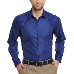 Benevento Dress Shirt // Navy Blue (M)