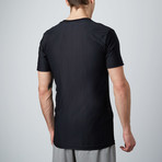 Short-Sleeve V-Neck // Black (XL)