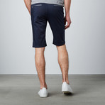 Contrast Trim Dress Shorts // Navy (40)