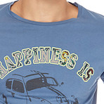 Happiness Is Shaped Tee // Denim (L)